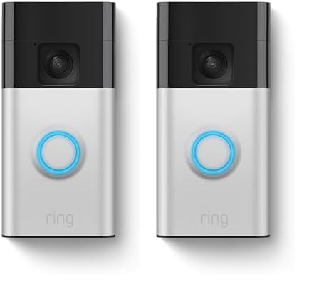 Ring Battery Doorbell, Head-to-Toe Video, Live View with Two-Way Talk, and Motion Detection & Alerts (newest model), Satin Nickel