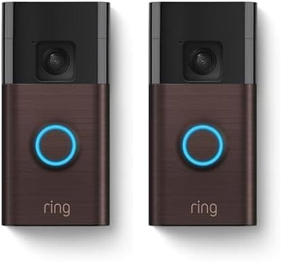 Ring Battery Doorbell, Head-to-Toe Video, Live View with Two-Way Talk, and Motion Detection & Alerts (newest model), Satin Nickel