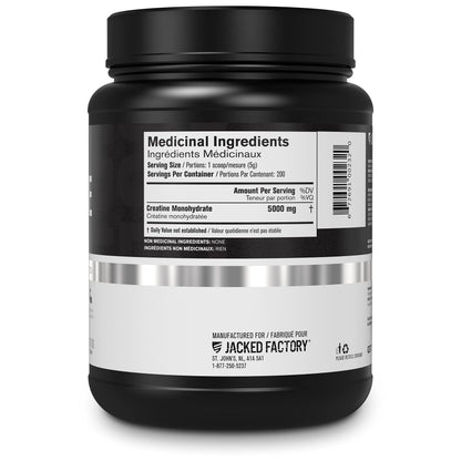 Jacked Factory Creatine + Glutamine - Creatine Supplement with L-Glutamine for Muscle Recovery, Muscle Growth, Increased Strength, Enhanced Energy Output, and Gut Health - 30 Servings, Unflavored