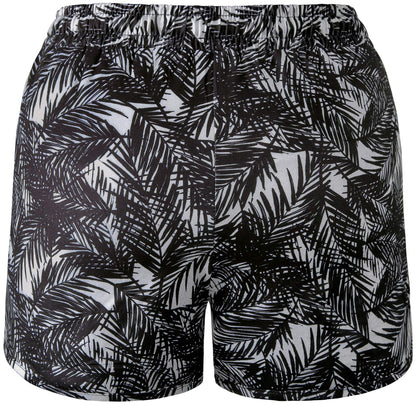 BLEVONH Women Yoga Running Shorts 2 in 1 Workout Athletic Shorts with Pockets Black Grey XL